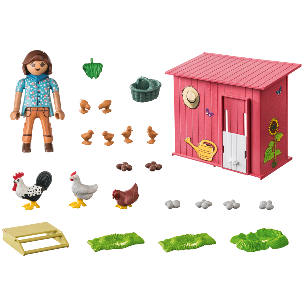 Playmobil - Куры деревенские с цыплятами 71308 / артикул   71308  / GTIN 4008789713087
