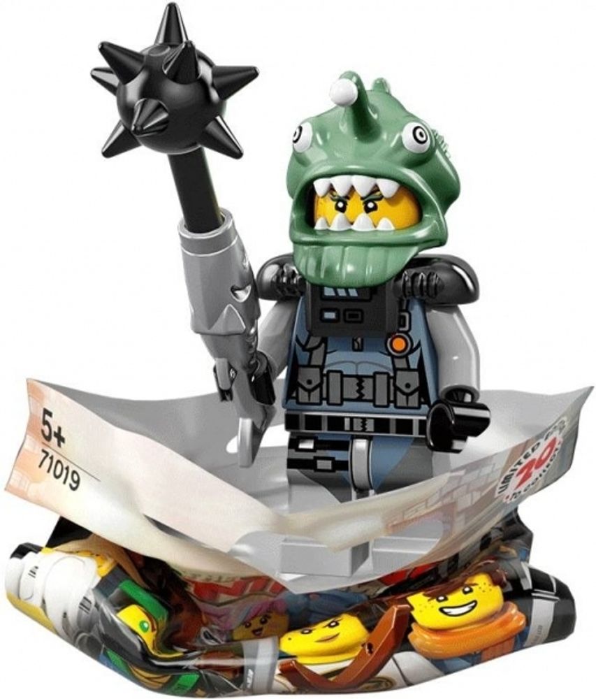 Минифигурка LEGO  71019 - 13   Акулий армейский рыболов