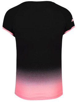 Женская футболка теннисная Babolat Compete Cap Sleeve Top Women - black/geranium pink