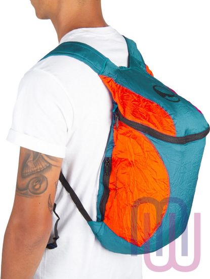 Рюкзак складной Ticket to the Moon Backpack Mini голубой-оранжевый