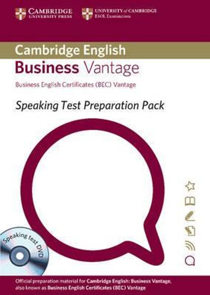 BEC Speaking Test Preparation Pk Vantage Bk +DD