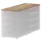 Топ единый для двух приставных тумб СМТ-4Т25-12  434x1236x25 Смарт