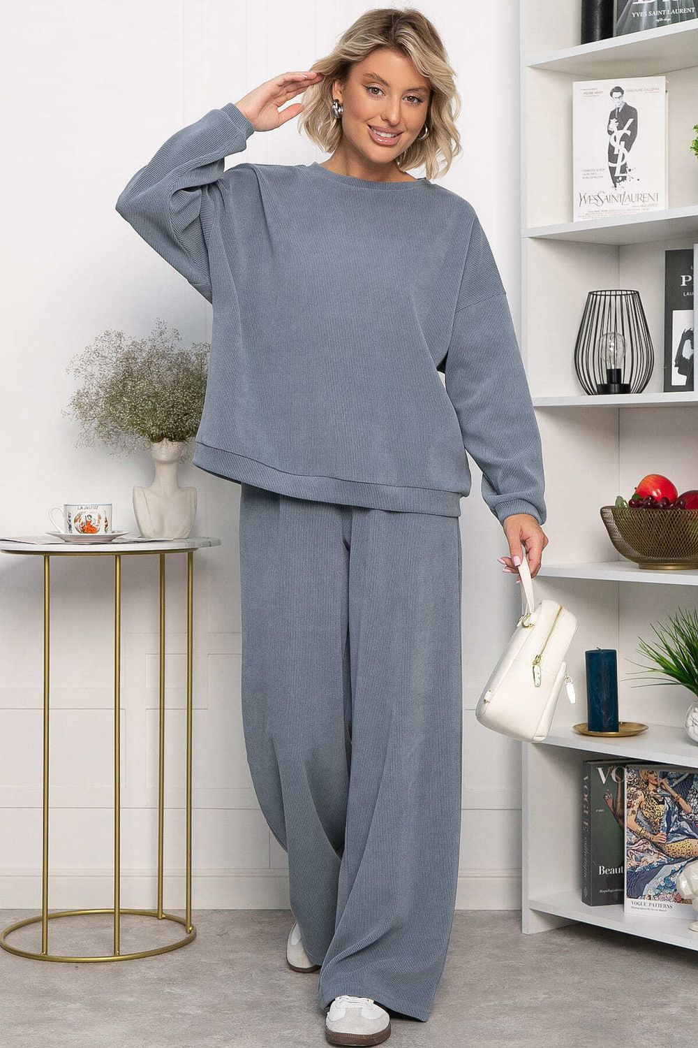 Костюм трикотажный Августа ХИТ (светло-серый) К14347-5М LT Collection