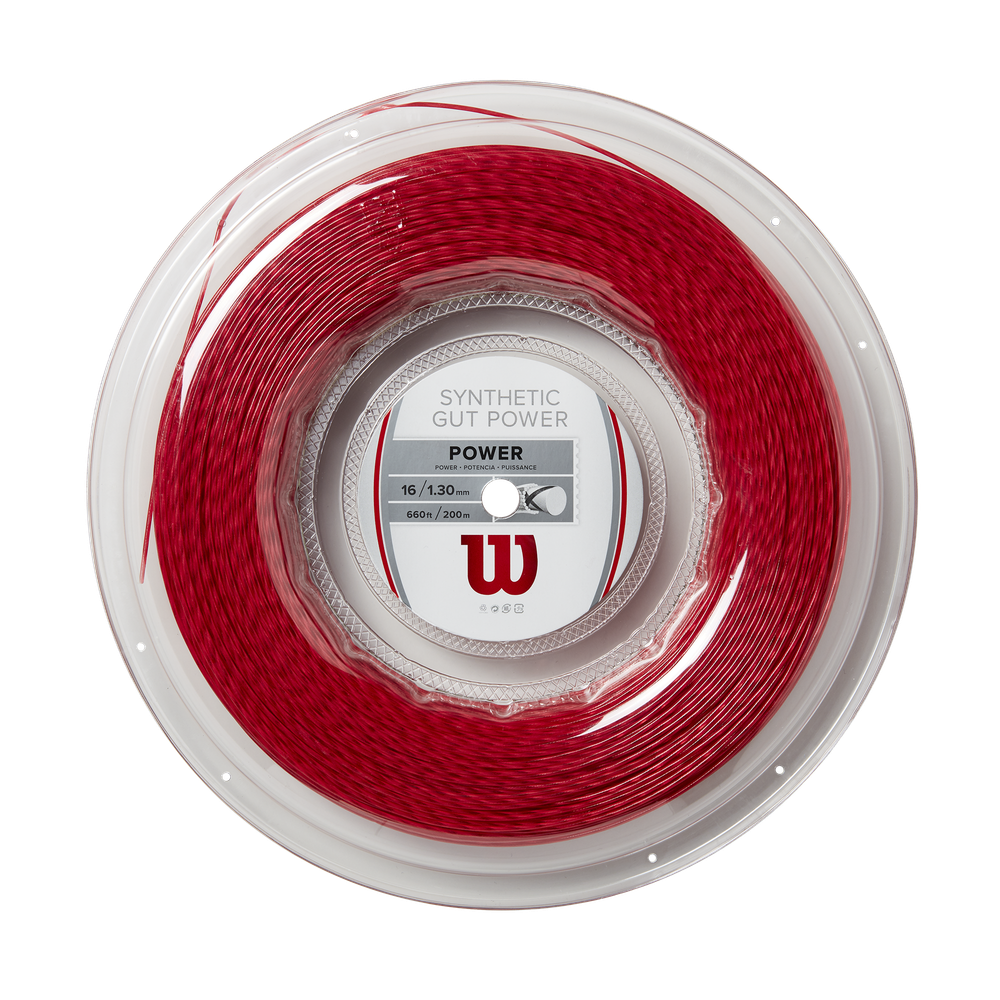 Теннисные струны Wilson Synthetic Gut Power (200 m) - red