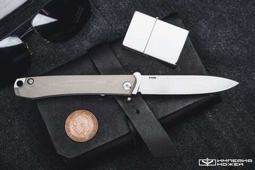 Нож складной NC Custom Respect (AUS-10 satin, G10 tan)