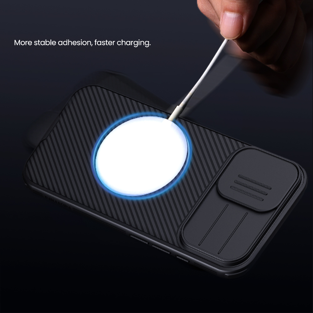 Чехол c поддержкой MagSafe и защитной шторкой для iPhone 17 от Nillkin серия CamShield Pro Magnetic Case