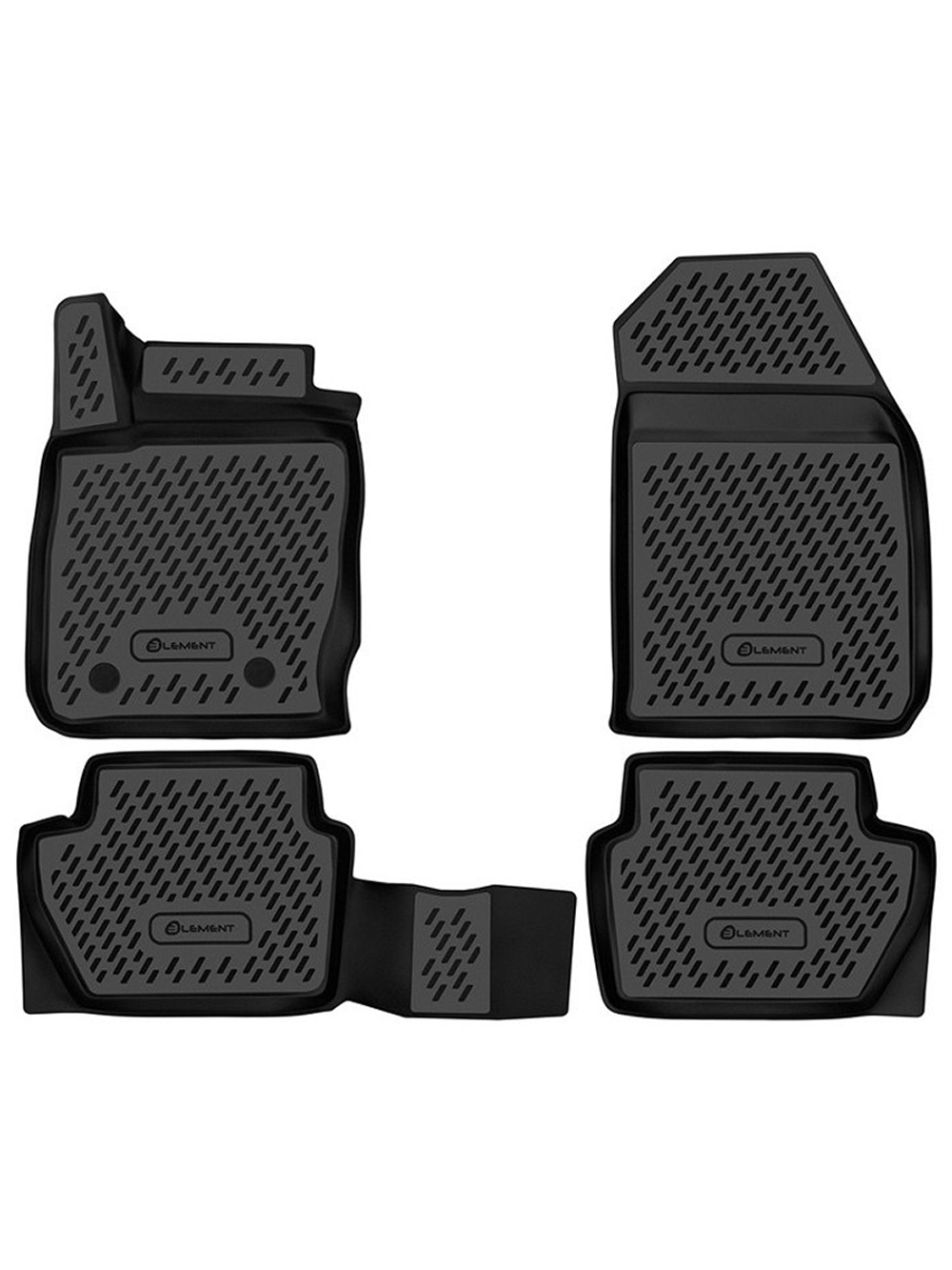 Коврики в салон для FORD Ecosport, 2014 - 2018, 2018 -, 4 шт. (полиуретан) CARFRD00025K