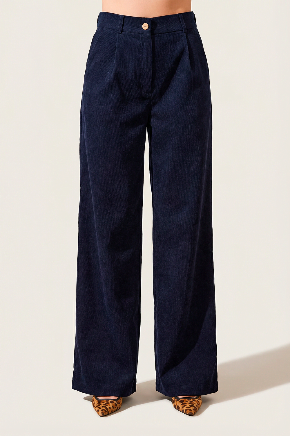 Брюки палаццо вельветовые