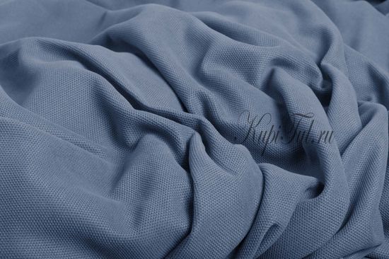 Kadife (светло-синий). Шторы из стриженного бархата