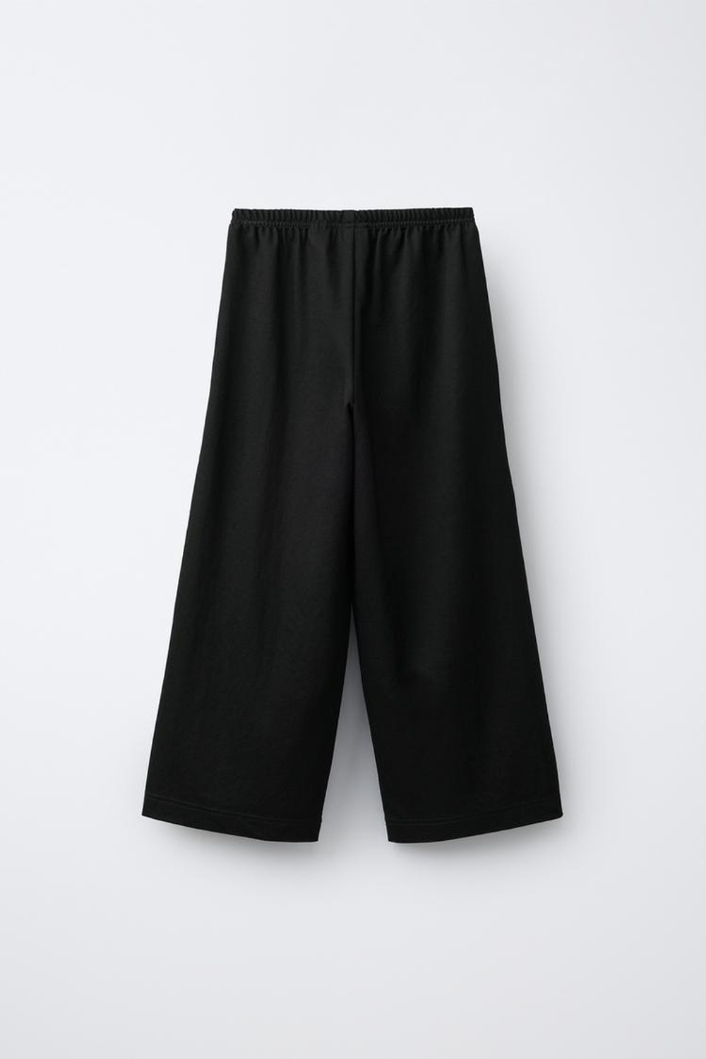 ZARA БРЮКИ WIDE LEG СВОБОДНОГО КРОЯ, ЧЕРНЫЙ