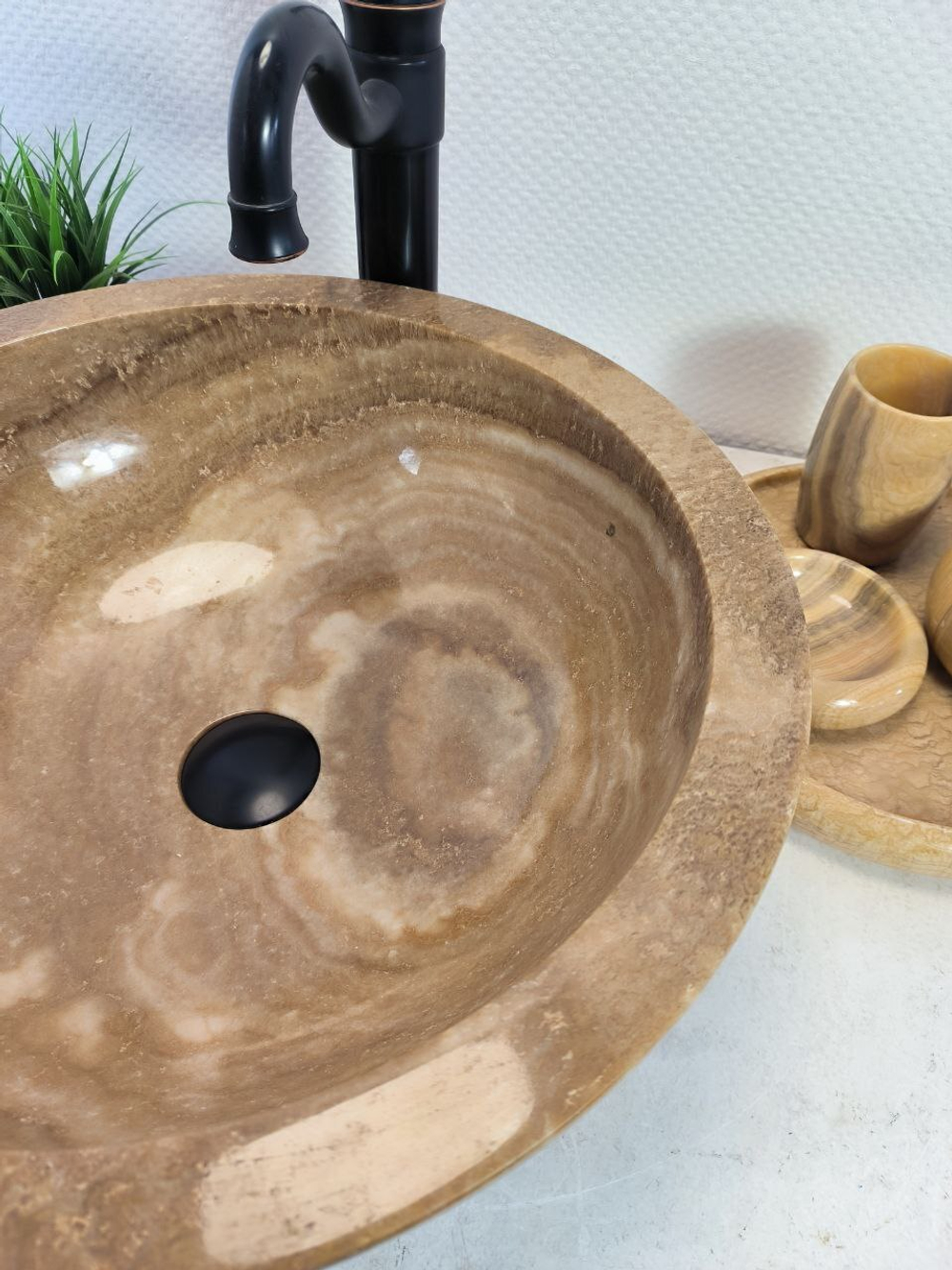 Раковина из оникса Bowl Sunset BO-65634 (45*45*17) из натурального камня