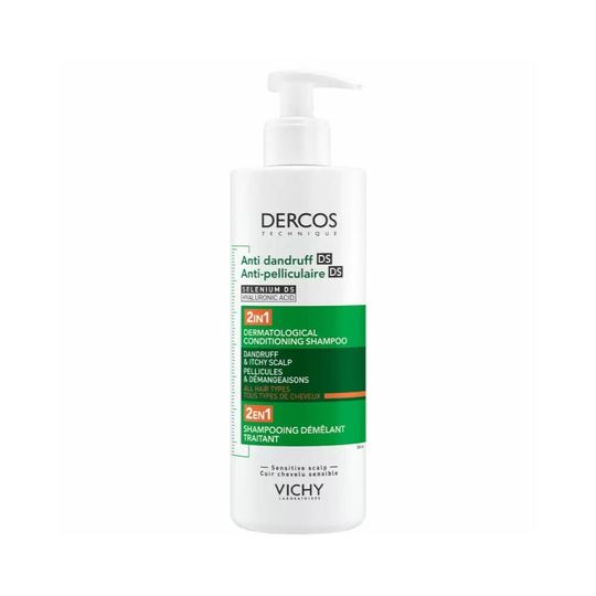 Vichy Dercos Anti-Dandruff DS Шампунь-кондиционер против перхоти 2в1, 390 мл
