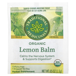 Traditional Medicinals, органическая мелисса, без кофеина, 16 чайных пакетиков, 24 г, (0,85 унции)