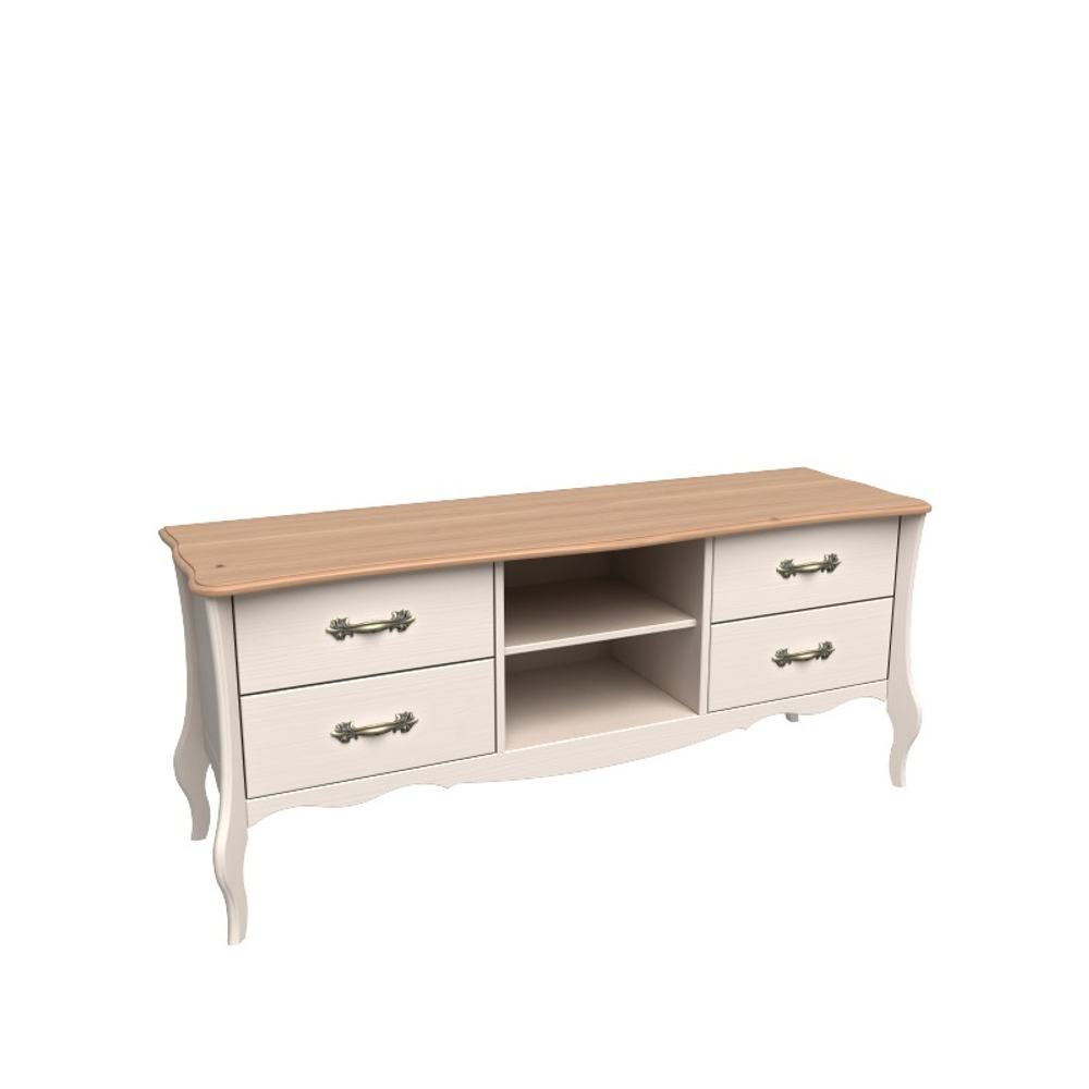 Тумба ТВ «Прованс» бежевый воск/антик