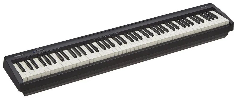 Roland FP-10-BK цифровое фортепиано, 88 клавиш, 96 полифония, 17 тембров, Bluetooth. Габариты: Ш: 1,284 мм. Г: 258 мм. В: 140 мм. Вес: 12.6 кг.