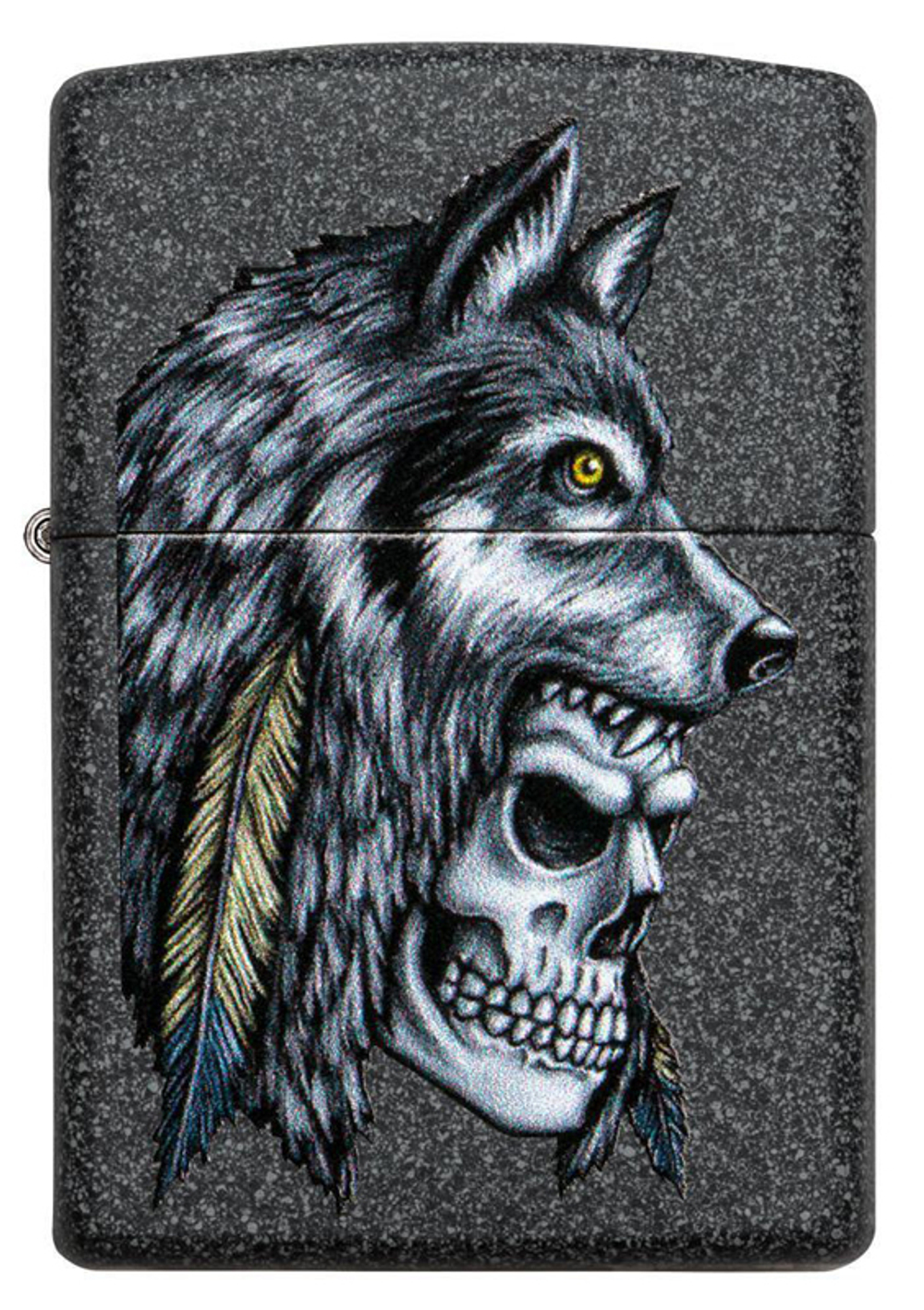Зажигалка Wolf Skull Feather Design ZIPPO 29863