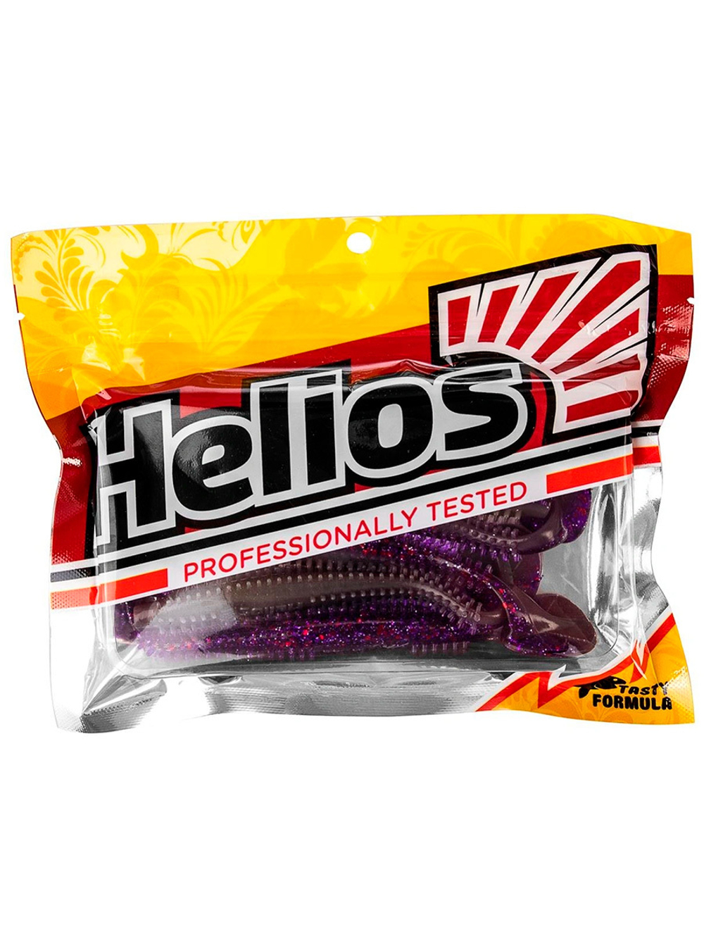 Виброхвост Helios Shaggy 5,12"/13 см Black & White 5шт. (HS-18-023)