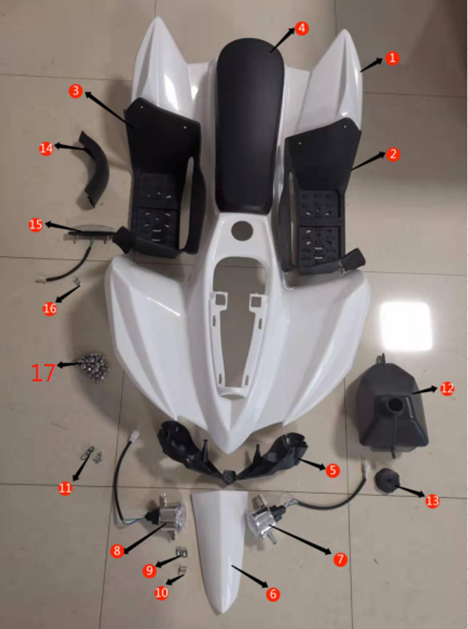 Запчасти H к квадроциклу Motax Mikro 110