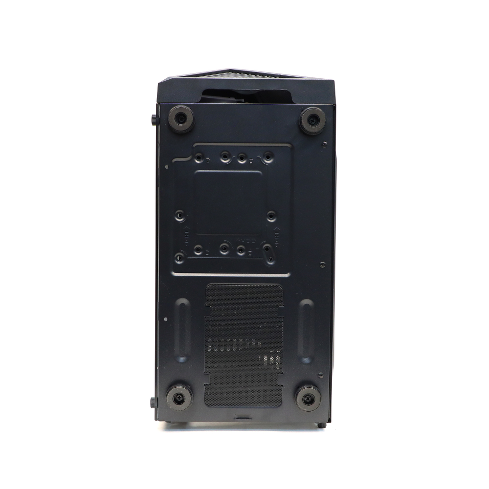 Корпус TESLA TSL-100, Без БП, ATX, RGB, чёрный, 4xRGB FAN, 2xUSB2, 1xUSB3, бок: закалённое стекло (TSL-100-4FB-RGB)