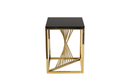 Стол журнальный Garda Decor черный-золотой 13RXET8083M-GOLD
