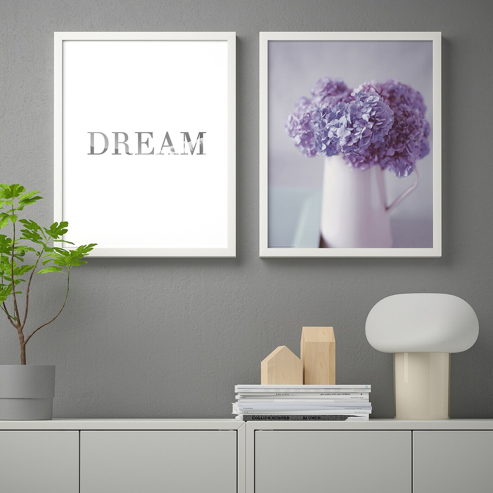 IKEA BILD  (ИКЕА БИЛД)  -  Плакат, цветочные сны, 40x50 см