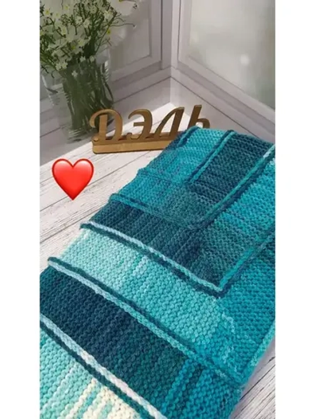 Детский плед 90*90, ручная работа, акрил.