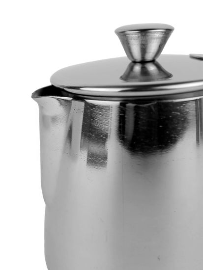Молочник с крышкой 350 мл. из нержавеющей стали Kamille KM 4385