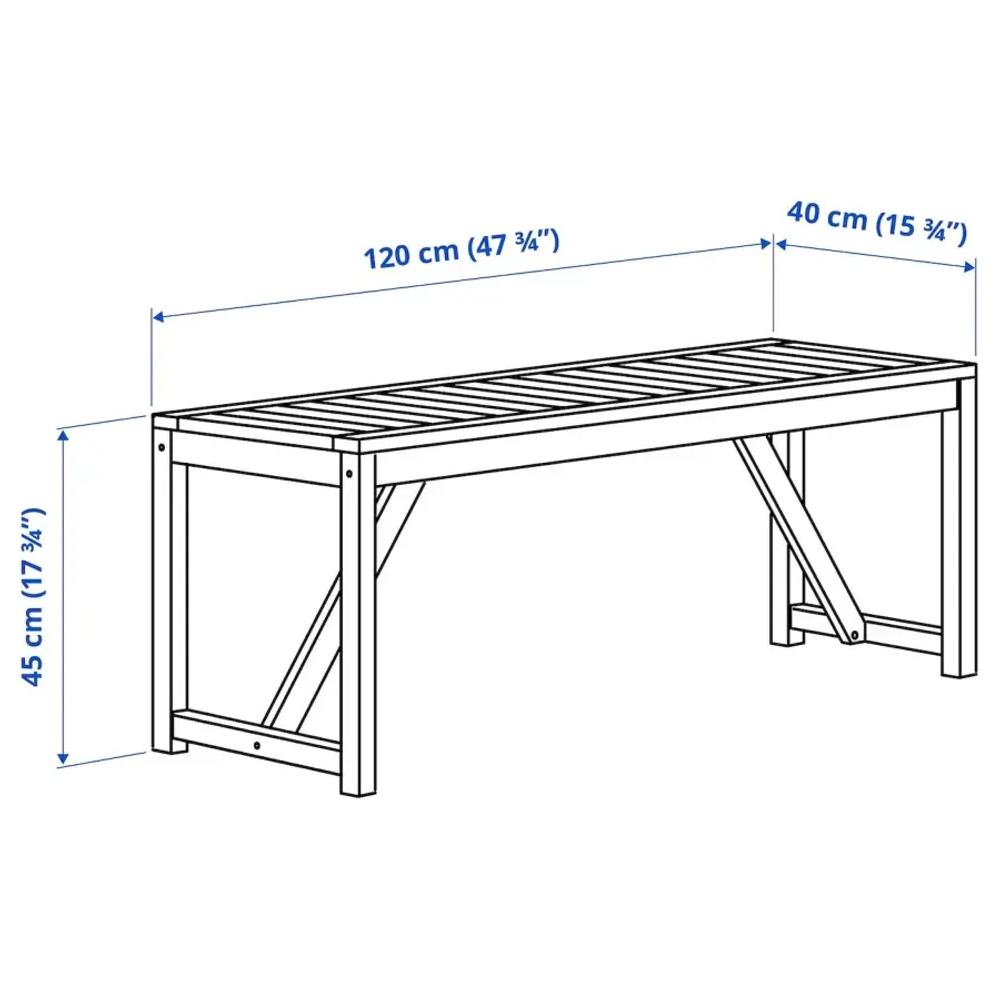 Стол+2 стула+скамья - IKEA NÄMMARÖ/NAMMARO/ НАММАРО ИКЕА, 67х66х7 см, коричневый