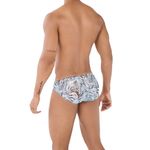 Мужские трусы слипы черно-белые Pikante EROTIC BRIEF 050301