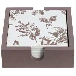 GAEM Набор из 6-ти подставок под кружку на подставке, L12 W12 H4 см