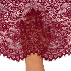 Кружево эластичное бургунди 23 см