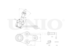 Опора шаровая передняя нижняя UNIO SSP-20037