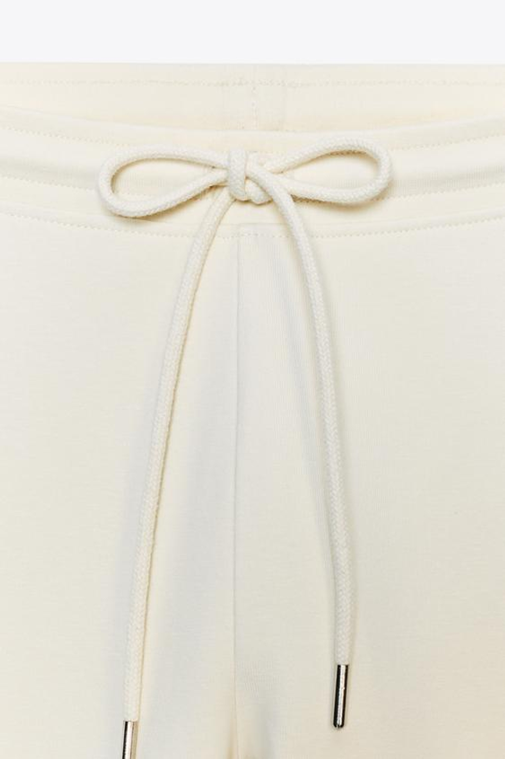 ZARA БРЮКИ-КЛЕШ ИЗ ИНТЕРЛОКА, ЭКРЮ