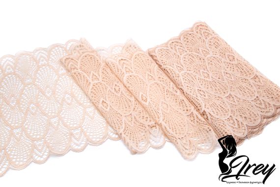 03-182 ОПТ Кружево эластичное 22 см, телесный 126