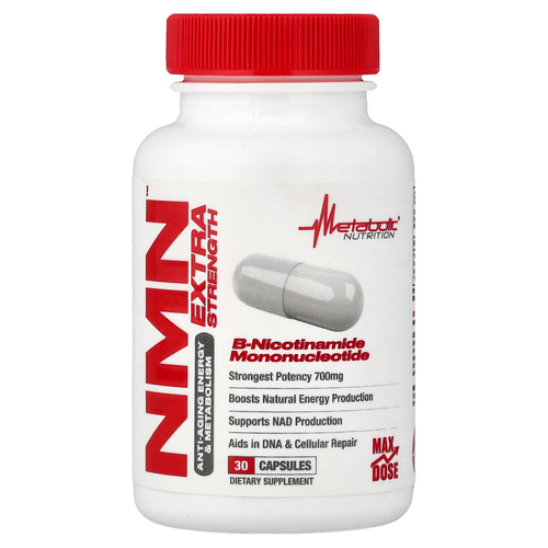 Metabolic Nutrition, NMN, 30 капсул (350 мг в 1 капсуле)