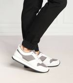 Кожаные кроссовки low top lace up mix Calvin Klein - белый(HM0HM00741)