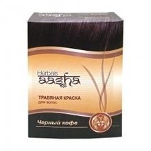 Хна Aasha Herbals с травами оттенок Черный кофе 60 гр