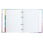 Тетрадь на кольцах А5 175х215 мм, 120 л., твердый картон, с разделителями, BRAUBERG, "Marble", 404086