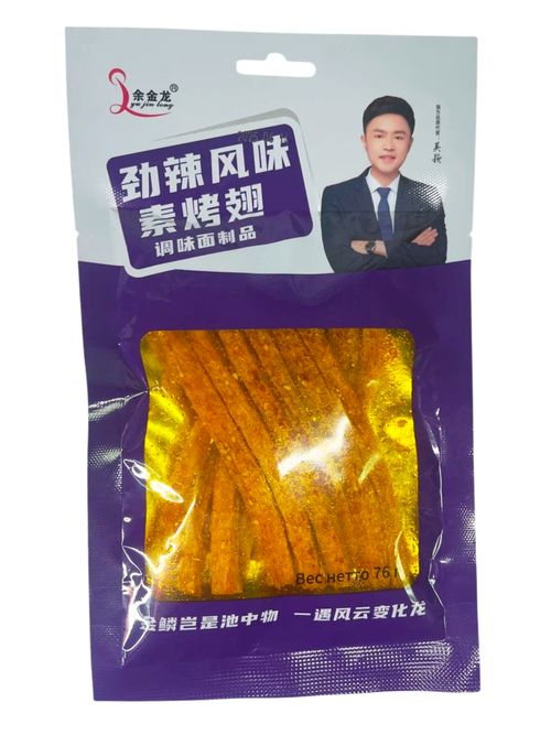 Острые мучные полоски Yu Jin Long Куриные крылья 76 г