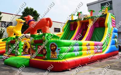 Коммерческий надувной батут "Сафари парк" 12*7*7 м