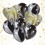 Набор шаров 8 шт «Акварель», графит