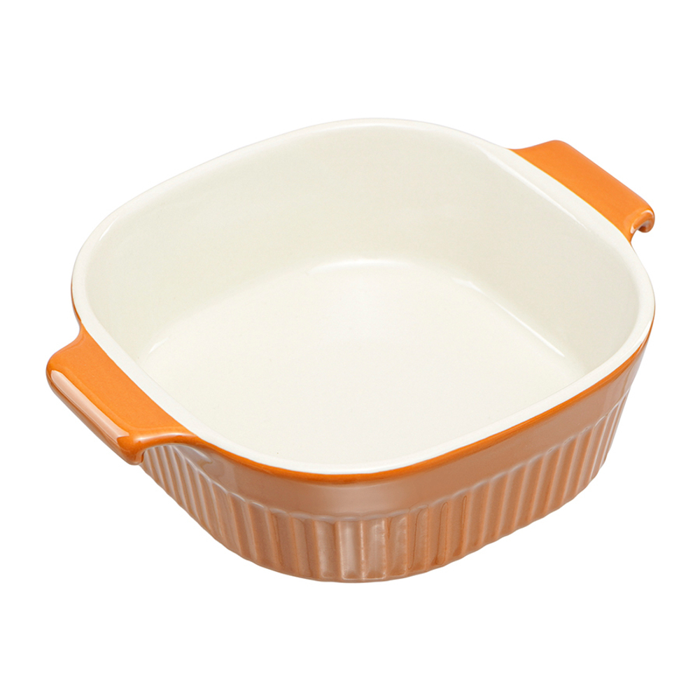 Блюдо для запекания soft ripples, 20х16,5 см, карамельное