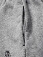 Брюки Hardlunch Logo оверсайз меланж серые