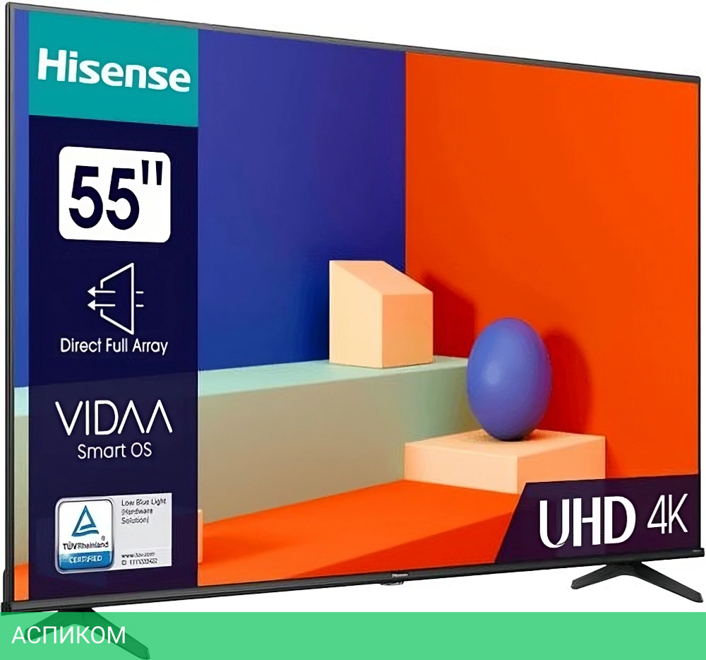 Телевизор LED Hisense 55" 55A6K