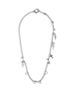 Колье "Piercing cross" Silver