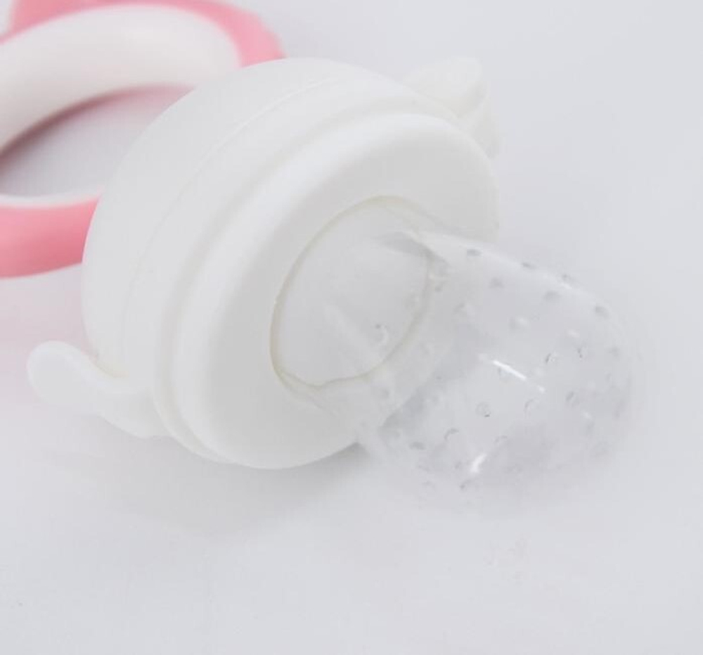 4780628 Ниблер с силиконовой сеточкой, вращ.поршень, цвет розовый