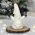 Украшение новогоднее GLOSS «Мудрый дедушка» 7.5*6*16 см, Белый