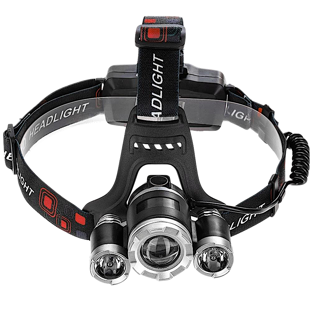 Фонарь налобный SibRay NK-H3TPS (zoom) XM-L T6 390лн 4реж. 2х18650