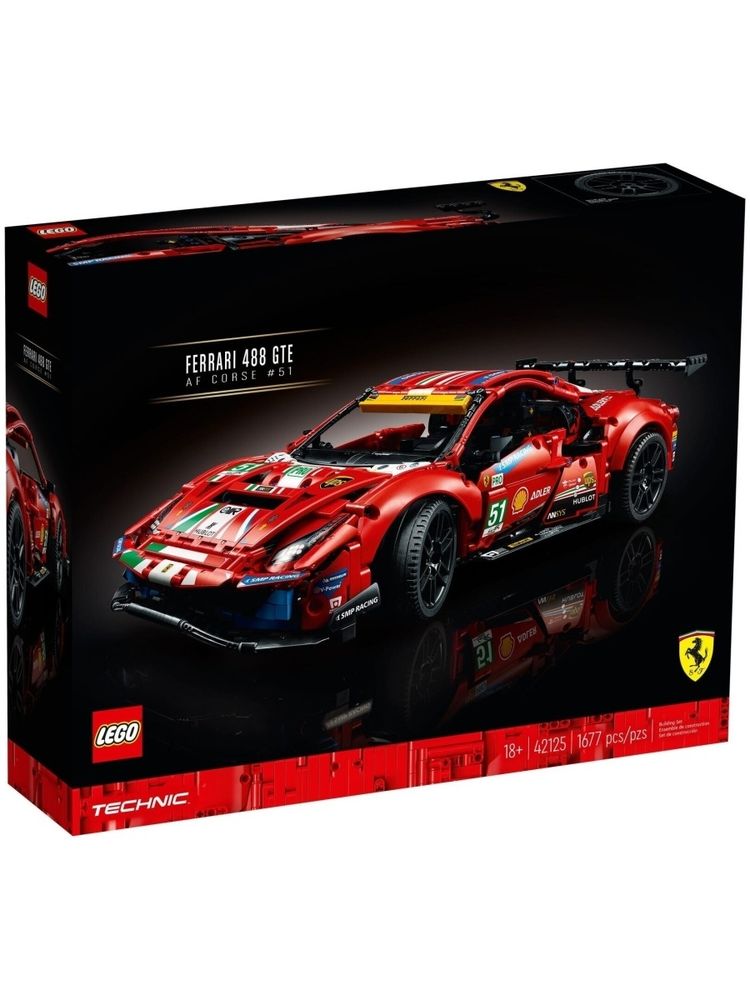 Конструктор LEGO Technic 42125 Ferrari 488 GTE &quot;AF Corse #51&quot;