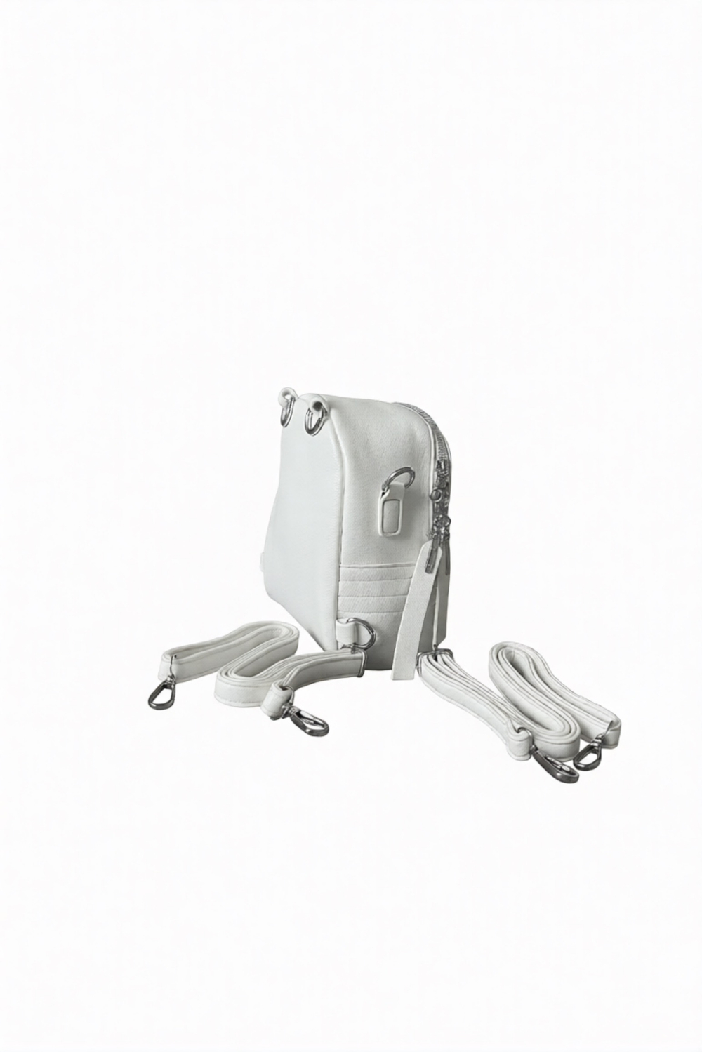 Женский рюкзак-сумка из экокожи QOZA белый